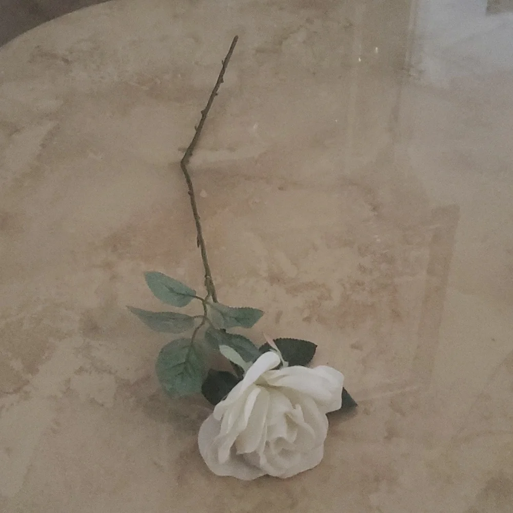 **SALE**Faux White Rose